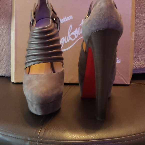 Christian Louboutin Shoes - BYE BYE 160 VEAU VELOUR CALF LOUBOUTIN HEEL